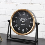 Iron Office Mute Art Table Clock
