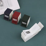2021 Retro Mini Desktop Paper Calendar
